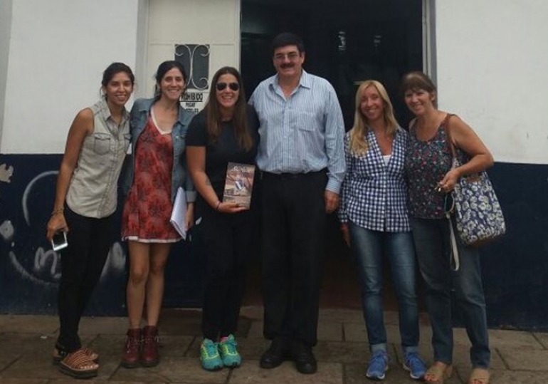 Florencia Donatti Visitó esta mañana los clubes Argentinos y Unión de del Viso