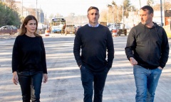 El intendente Achával recorrió las nuevas obras en el acceso a Manzanares