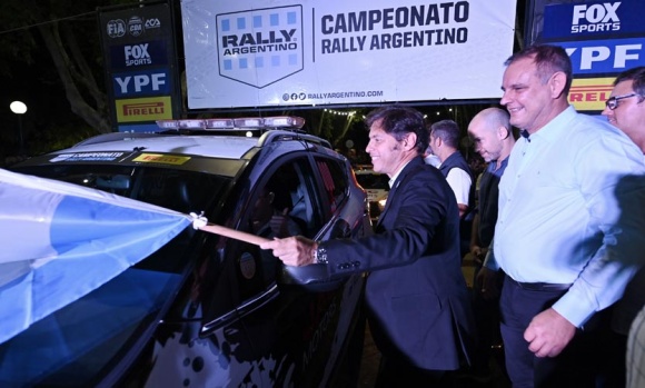 Kicillof participó de la largada promocional del Rally en General Madariaga