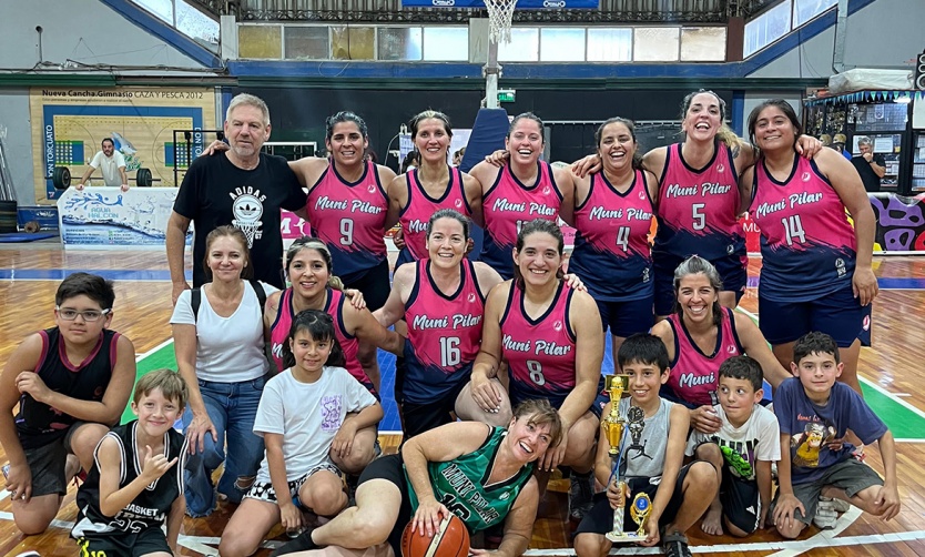 Muni Pilar campeón de la Liga Municipal de Básquet Femenino