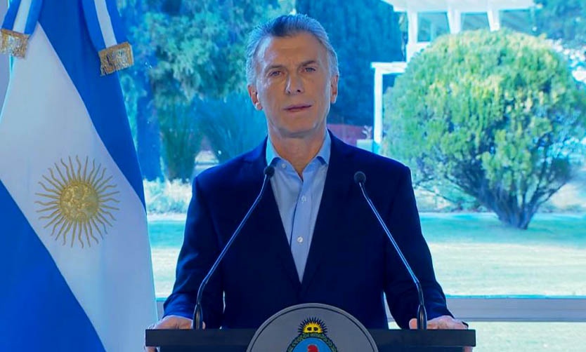 El Presidente Mauricio Macri anunció medidas para paliar la crisis