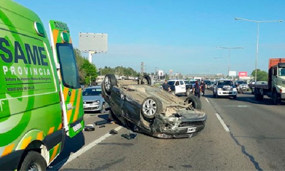 El hermano del intendente de Malvinas Argentinas se accidentó en Panamericana