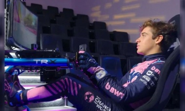 Colapinto mostró cómo es una vuelta en el GP de Mónaco y casi choca dos veces