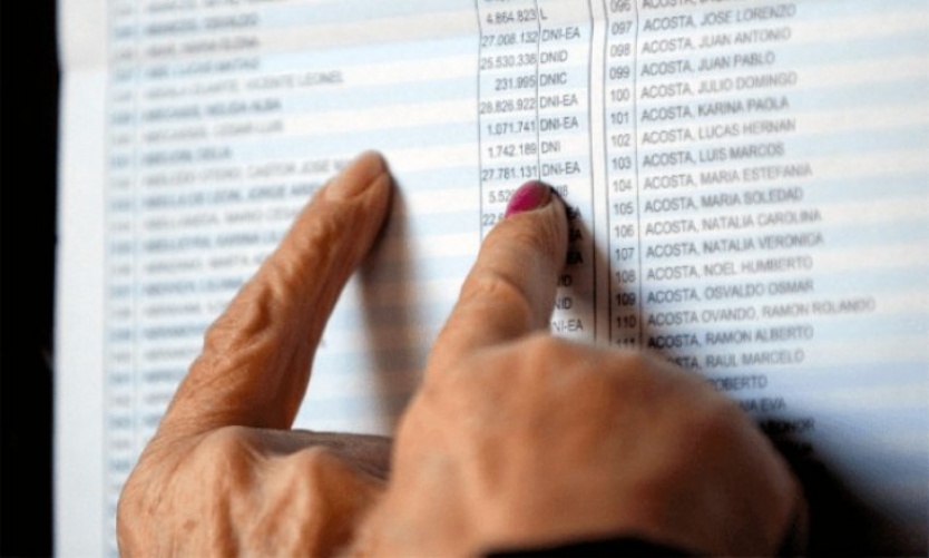 Elecciones legislativas: consultá el padrón para saber dónde votás