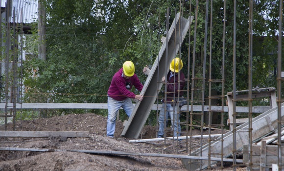 Ducoté recorrió la obra en construcción de un nuevo Centro de Atención Primaria