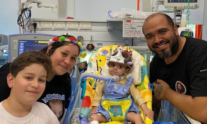 Felipe, el bebé pilarense recibió un trasplante de corazón y tiene buena evolución