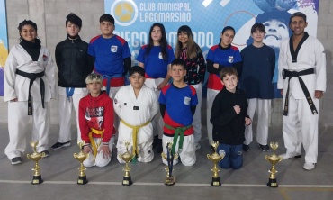 Los chicos de la Escuela Municipal de Taekwondo se lucieron en Laferrere