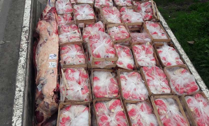 Decomisan más de 3 mil kilos de carne en mal estado