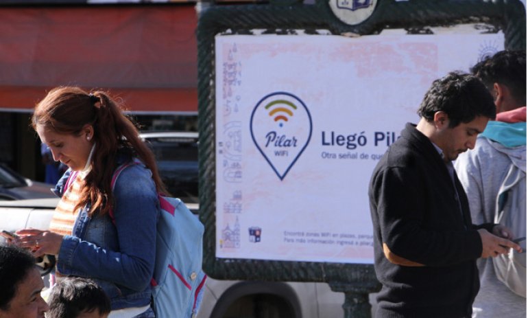 Pilar ya cuenta con 28 puntos de WiFi gratuitos en varias localidades