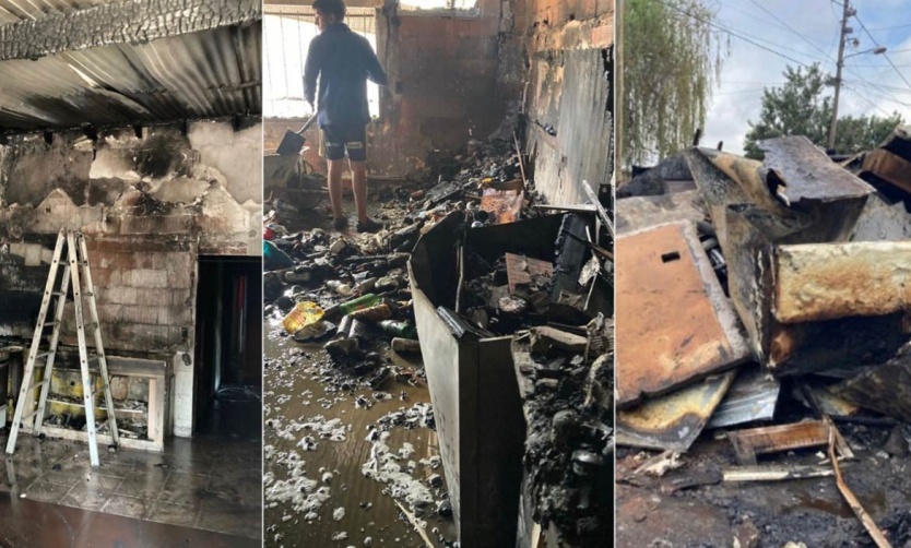 Una familia pide ayuda al perder todo en el incendio de su casa