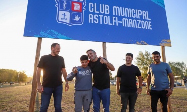 Federico Achával presentó la obra del nuevo Club Municipal a vecinos de Astolfi y Manzone