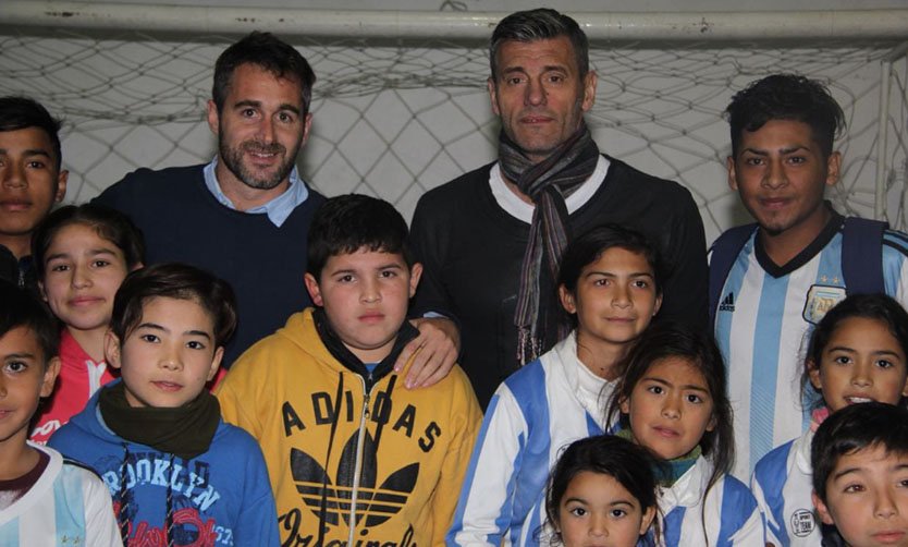 Sergio Goycochea visitó el Club Presiente Derqui