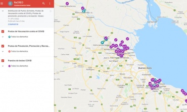 Crean un mapa para saber dónde testearse y vacunarse en destinos turísticos