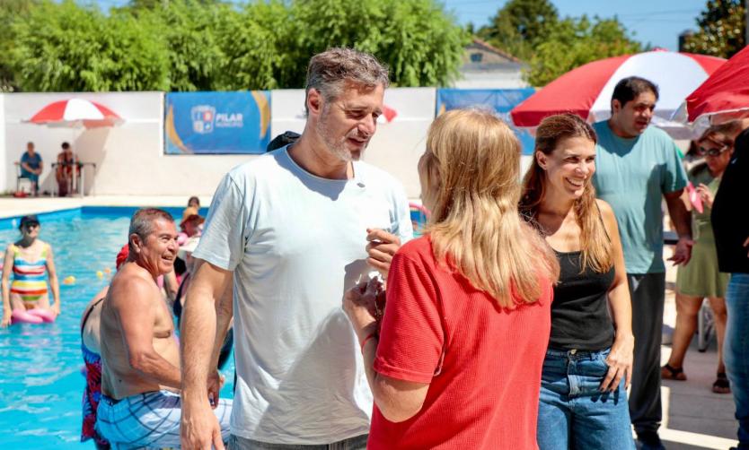 Achával participó de la jornada “Pilar al Agua” junto a adultos mayores