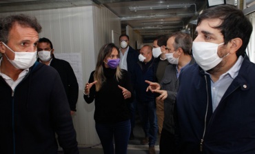 Malena Galmarini y Katopodis, visitaron el Módulo Hospitalario Tres de Febrero