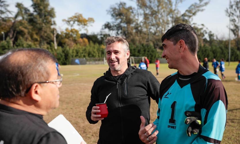 Achával acompañó a más de 700 deportistas en la Liga de Fútbol Inclusiva