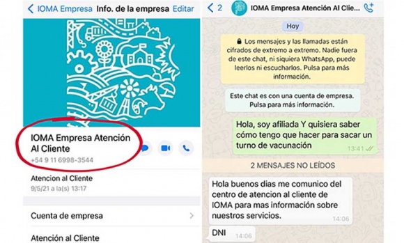 IOMA advierte por estafas a afiliados de la obra social