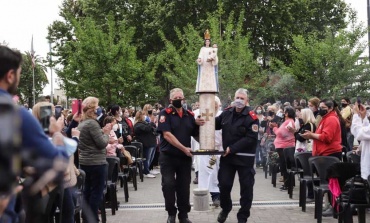Con la procesión religiosa, culminó la celebración de las Fiestas Patronales de Pilar