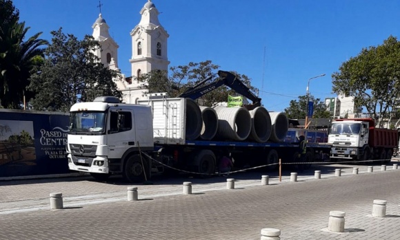 Arrancan las obras para evitar anegamientos en el centro de Pilar