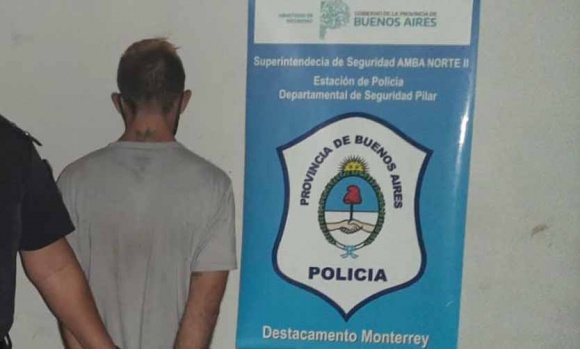 Detienen a un ladrón que robó en una carnicería de Derqui