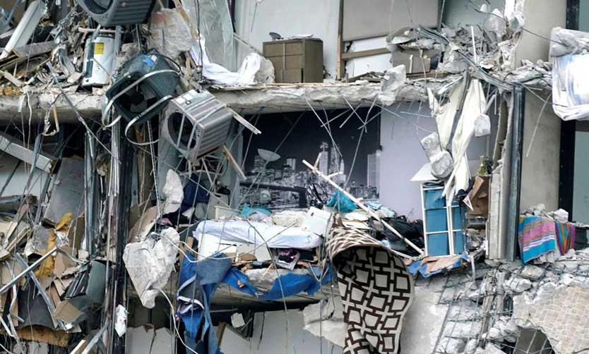 Familia pilarense está desaparecida tras el derrumbe de un edificio en Miami