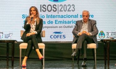 Galmarini y Lingeri realizaron la apertura oficial del Simposio Internacional sobre los Sistemas de Emisarios 2023
