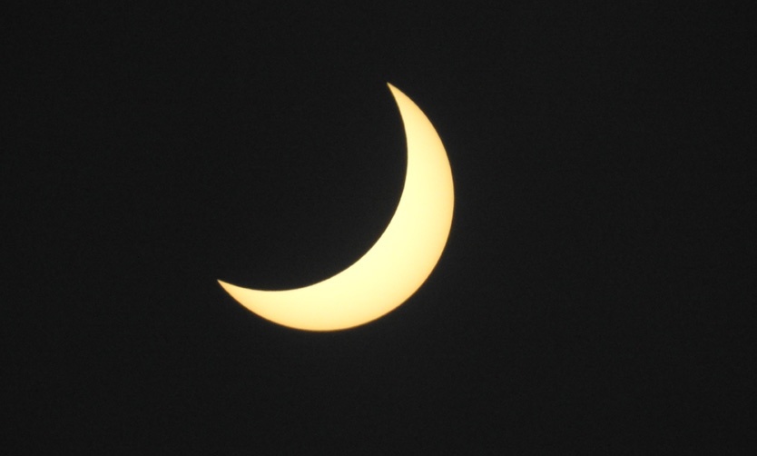 El eclipse capturado por la cámara de un pilarense