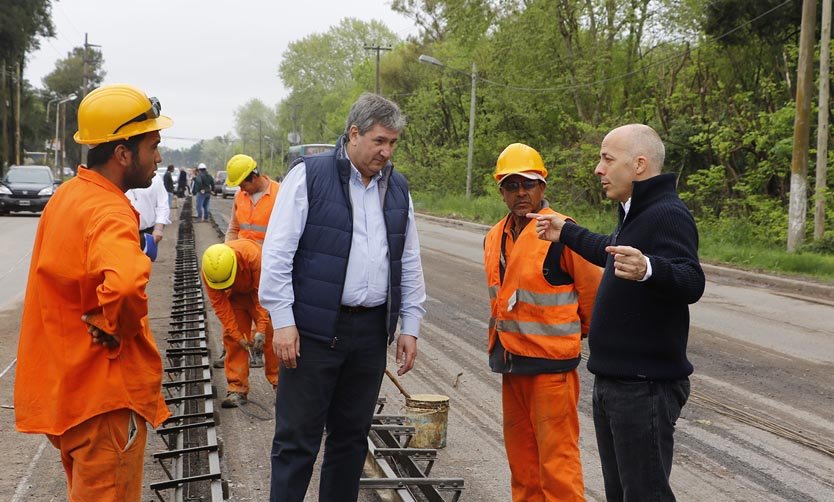 Ducoté recorrió obras viales junto al titular de Infraestructura Provincial