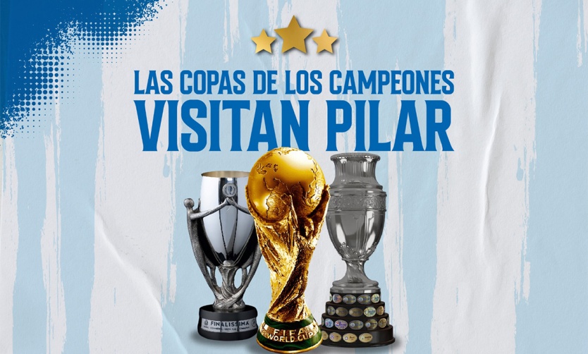 Las tres copas que ganó la Selección Argentina estarán en Pilar