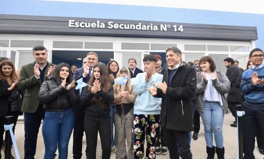 Achával y Kicillof inauguraron una nueva escuela secundaria en Pilar